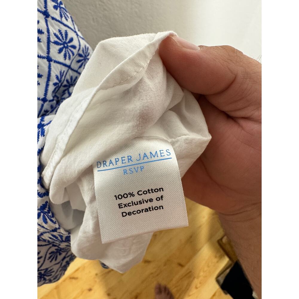 Draper James Blue and White Patterned Dress - Picture 4 of 4